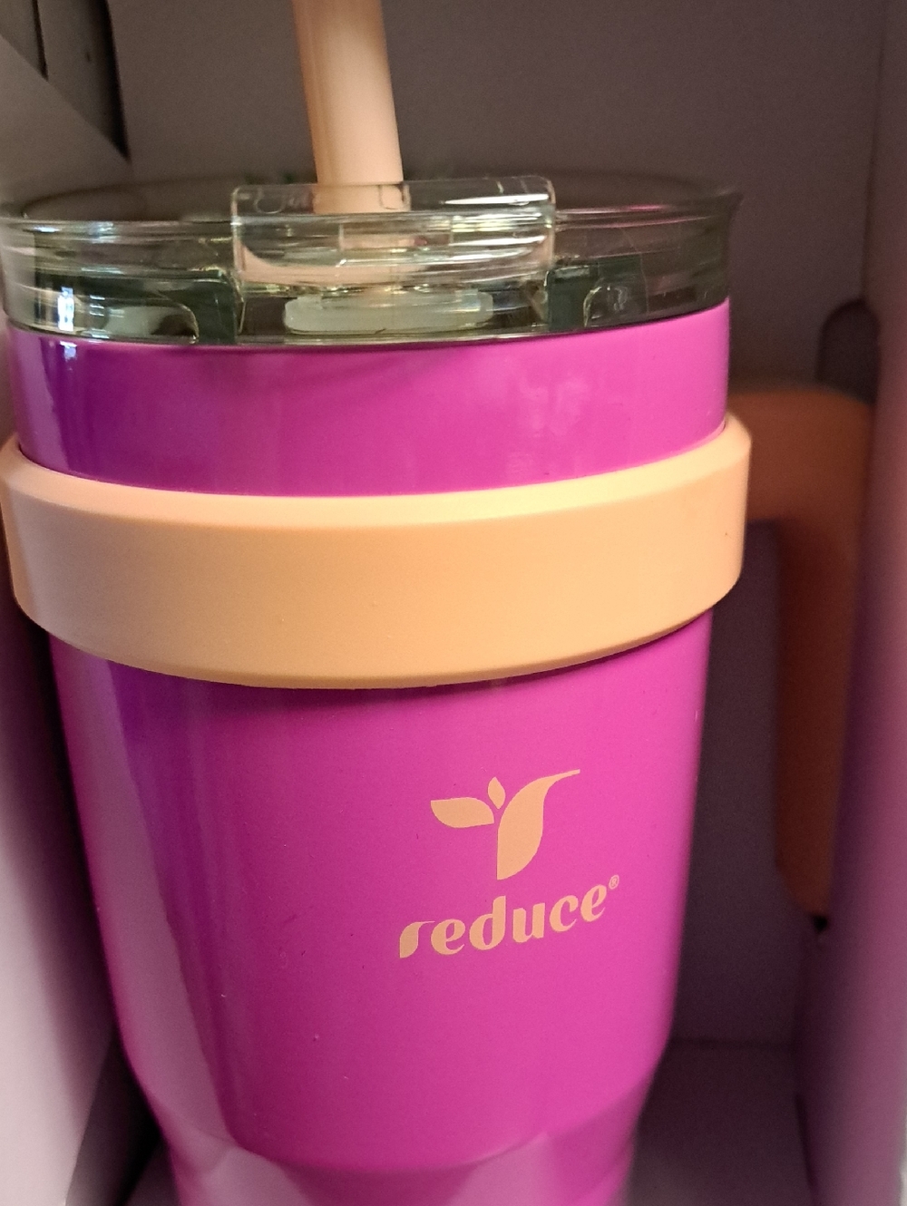 reduce® 24oz Insulated Tumbler - Pink and Teal - Picture 2 of 4